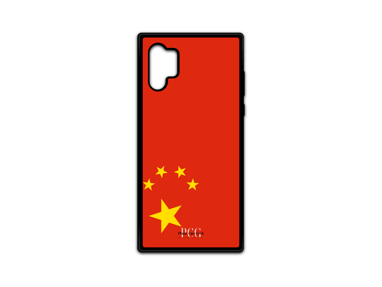 Chinese Flag Phone Case for Samsung Galaxy Note 10, featuring the vibrant red and yellow design of the Chinese flag.