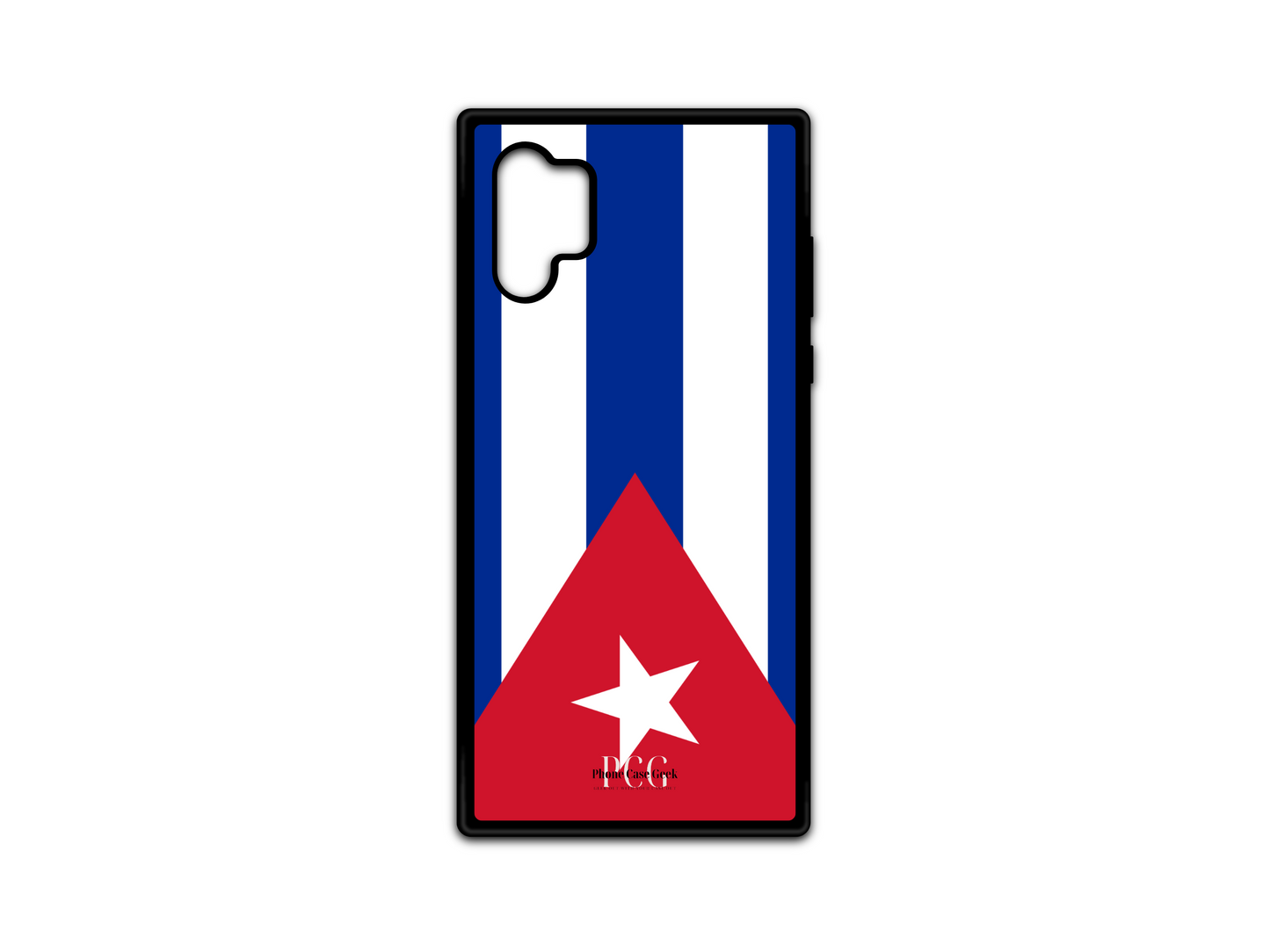 Cuban Flag Phone Case for Samsung Galaxy Note10, showcasing a bold and colorful Cuban flag design to display your patriotism.