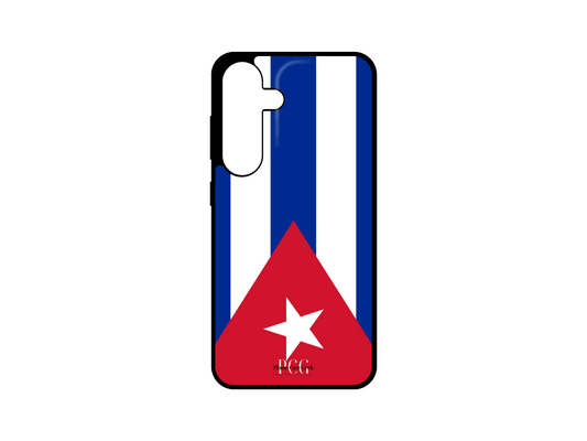 Cuban Flag Phone Case for Samsung Galaxy S24, S23, S22, S21, featuring the vibrant colors and iconic design of the Cuban flag, a stylish way to represent your heritage.