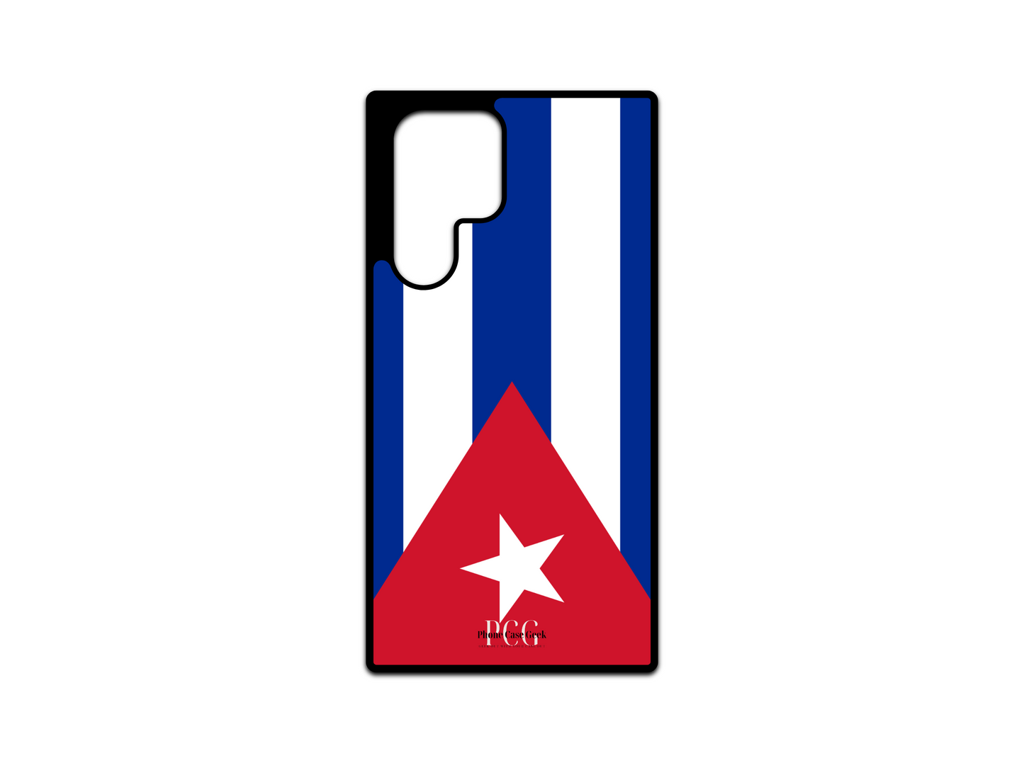 Cuban Flag Phone Case for Samsung Galaxy S24 Ultra, S23 Ultra, S22 Ultra, designed with bold colors and the iconic Cuban flag, a perfect fit for your phone.