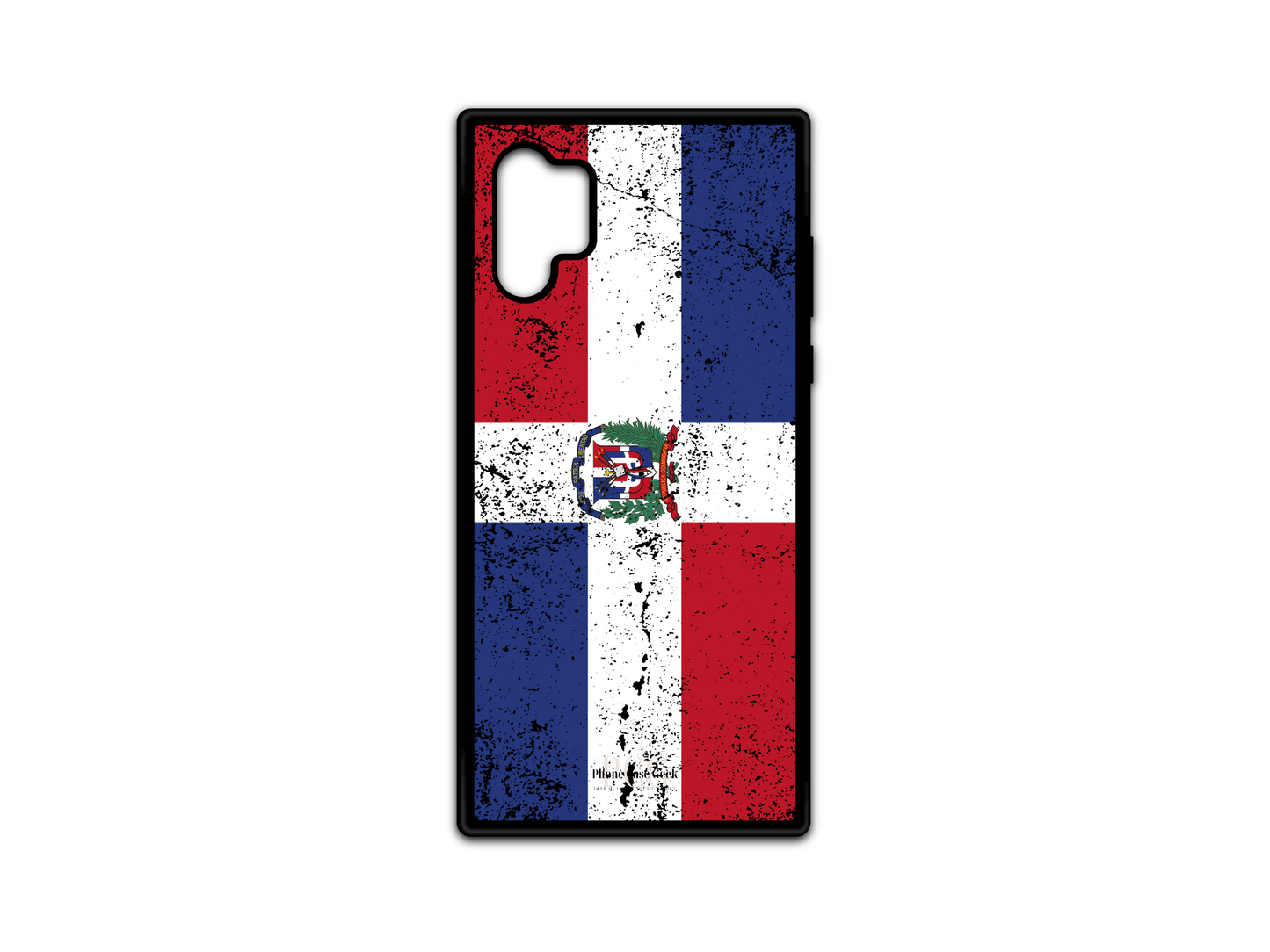 Dominican Republic Flag Grunge Phone Case for Samsung Galaxy Note 10, featuring a weathered and bold flag design, perfect for showing off your patriotism with a unique twist.