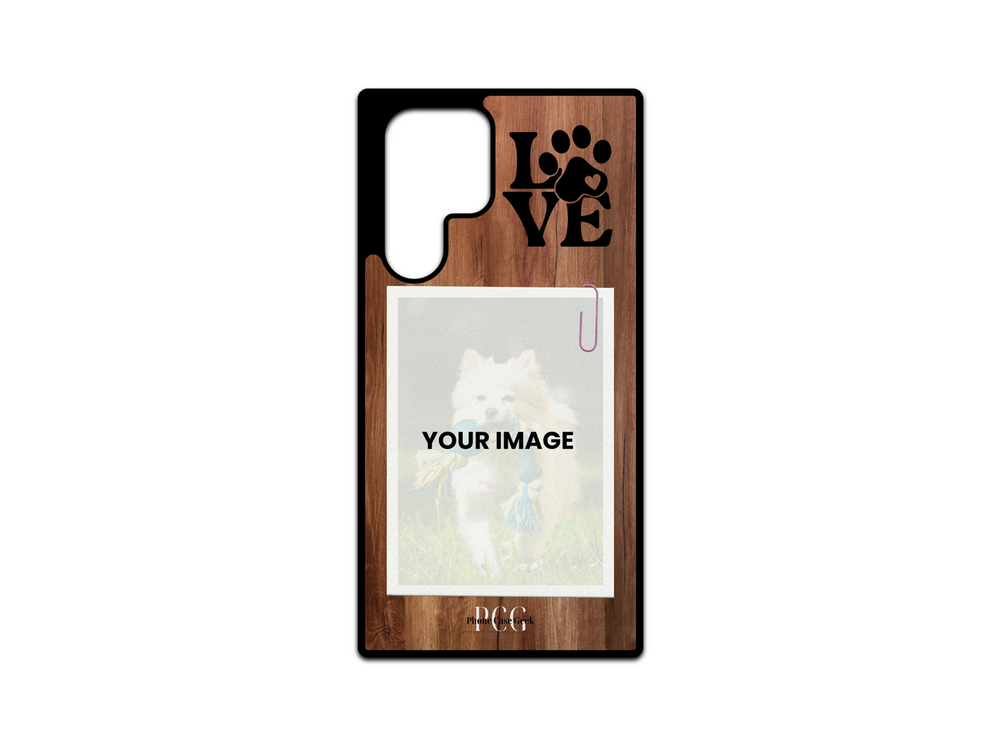 Pet Custom Phone Case for Samsung Galaxy – Wood Pattern