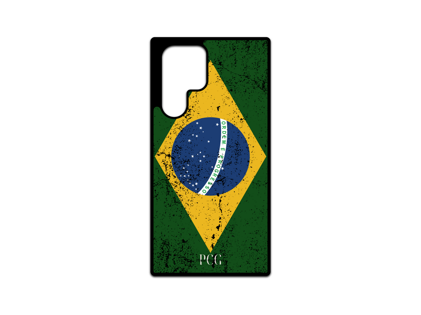 Brazilian Flag Grunge Phone Case for Samsung Galaxy S24 Ultra, S23 Ultra, and S22 Ultra, featuring a bold, distressed design of the Brazilian flag with vibrant green, yellow, and blue tones, offering a unique, stylish, and patriotic look for your device. Perfect for showing off your Brazilian pride with a touch of artistic flair.