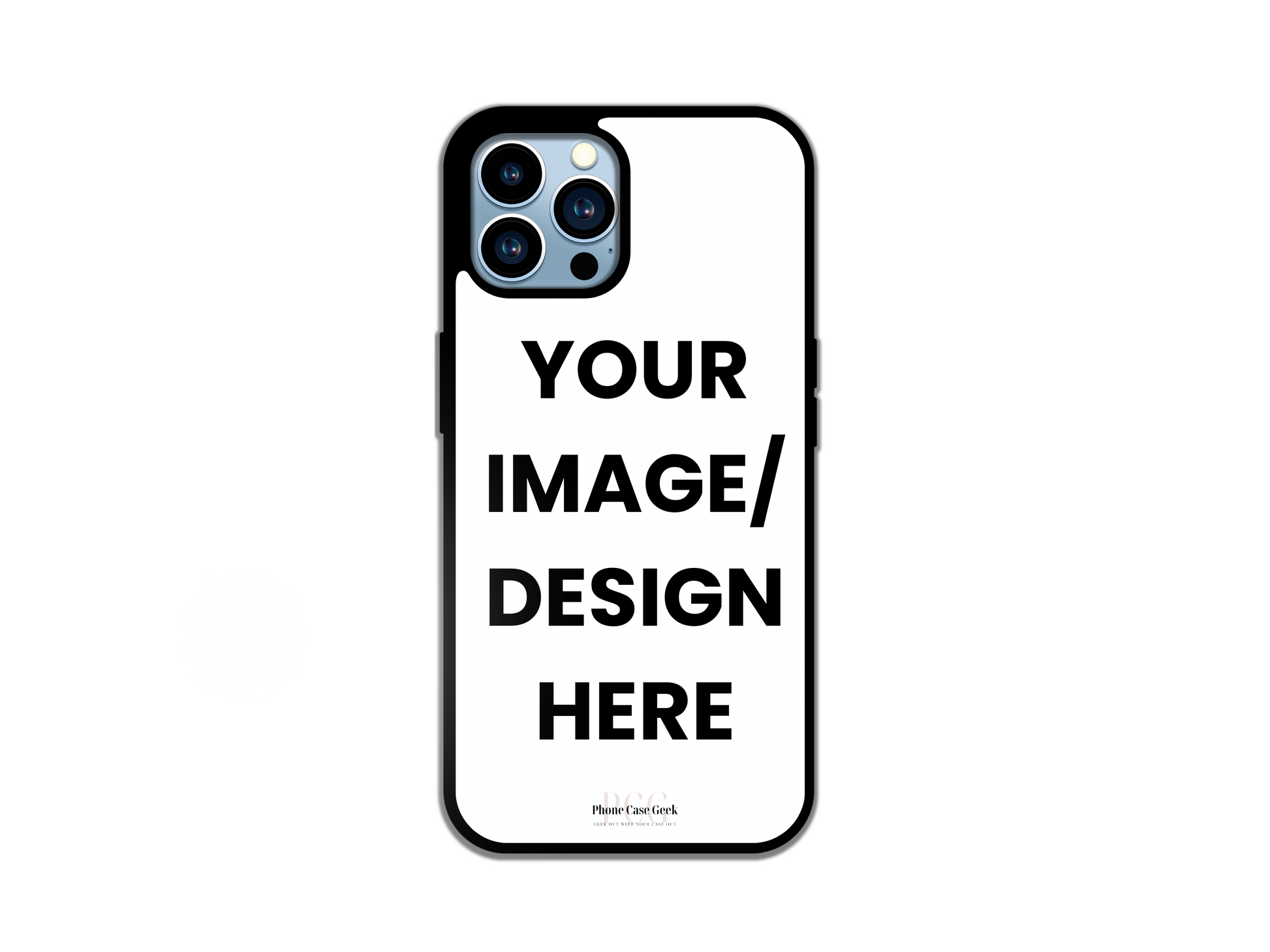 Custom phone case for iPhone with personalized design options, perfect for showcasing unique photos, designs or text