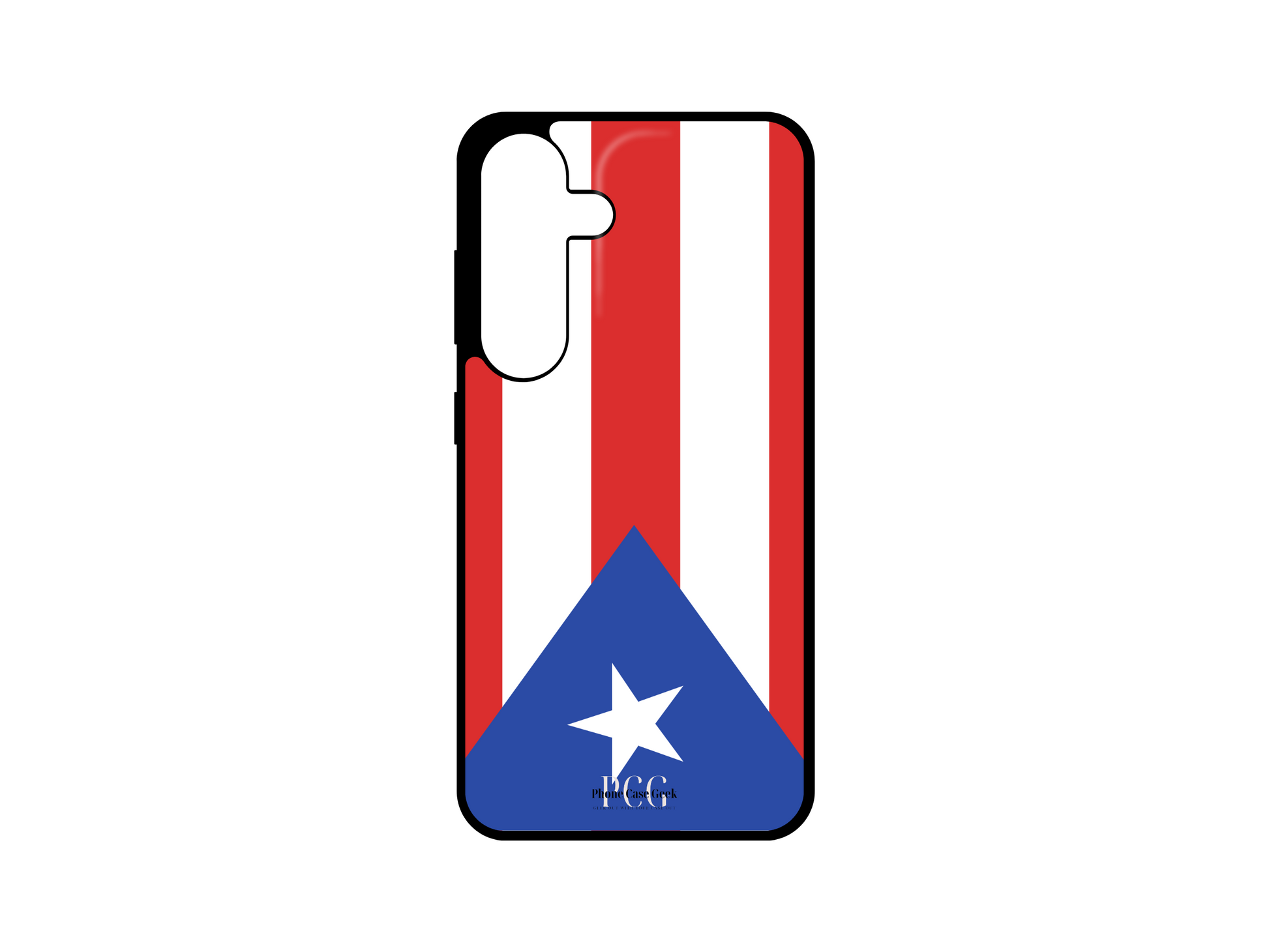 Puerto Rican Flag Phone Case for Samsung Galaxy S24, S23, S22, and S21. This vibrant phone case features the iconic Puerto Rican flag, offering a stylish and patriotic look for your Samsung Galaxy. Perfect for showing off your Puerto Rican pride while protecting your phone in a sleek design. Ideal for those who want to carry a piece of Puerto Rico wherever they go.