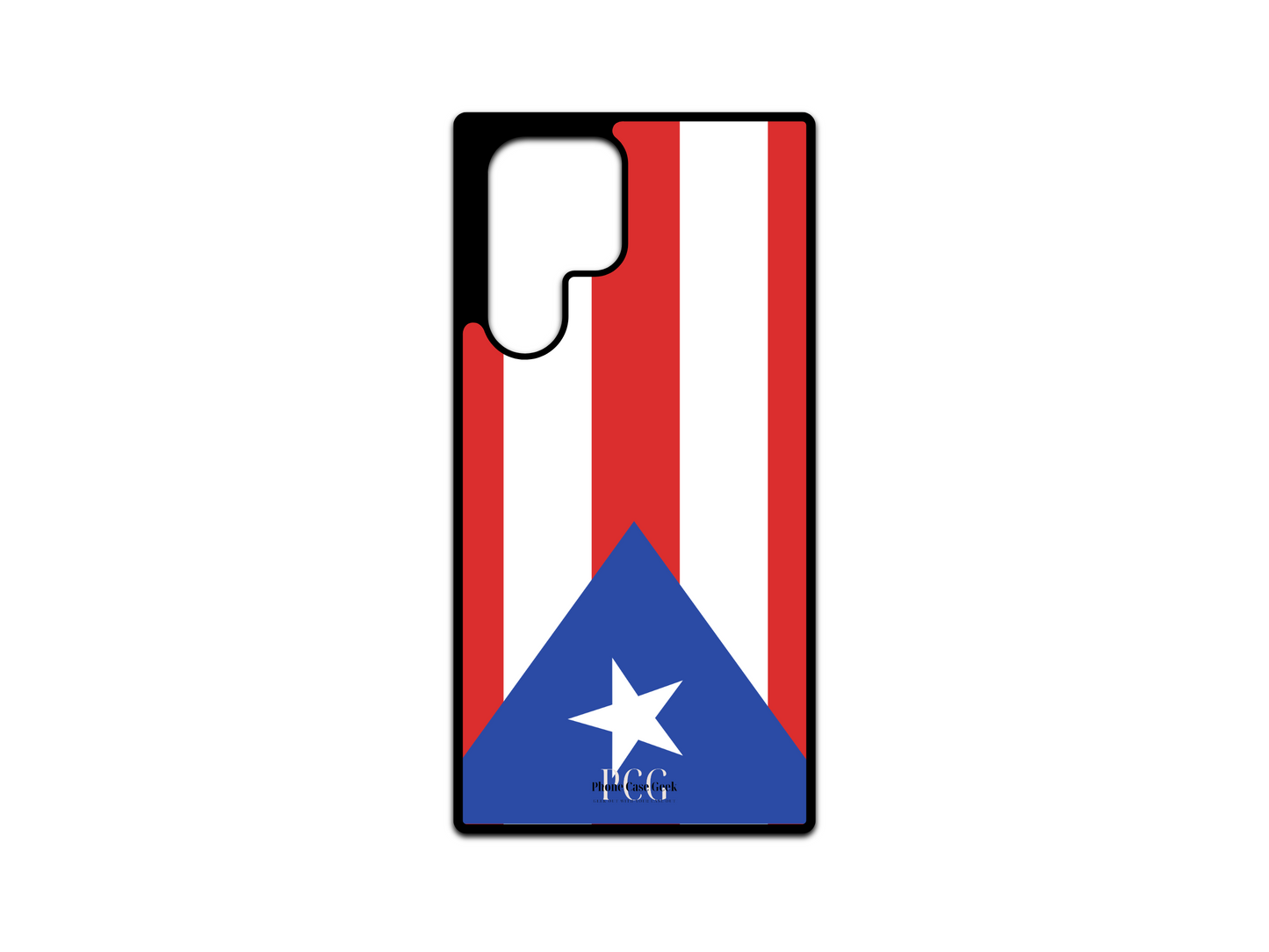 Puerto Rican Flag Phone Case for Samsung Galaxy S24 Ultra, S23 Ultra, and S22 Ultra. A bold and patriotic design showcasing the Puerto Rican flag, perfect for adding a touch of island pride to your phone while offering superior protection. Ideal for Galaxy Ultra series users who want to celebrate Puerto Rico with a custom and durable phone case.