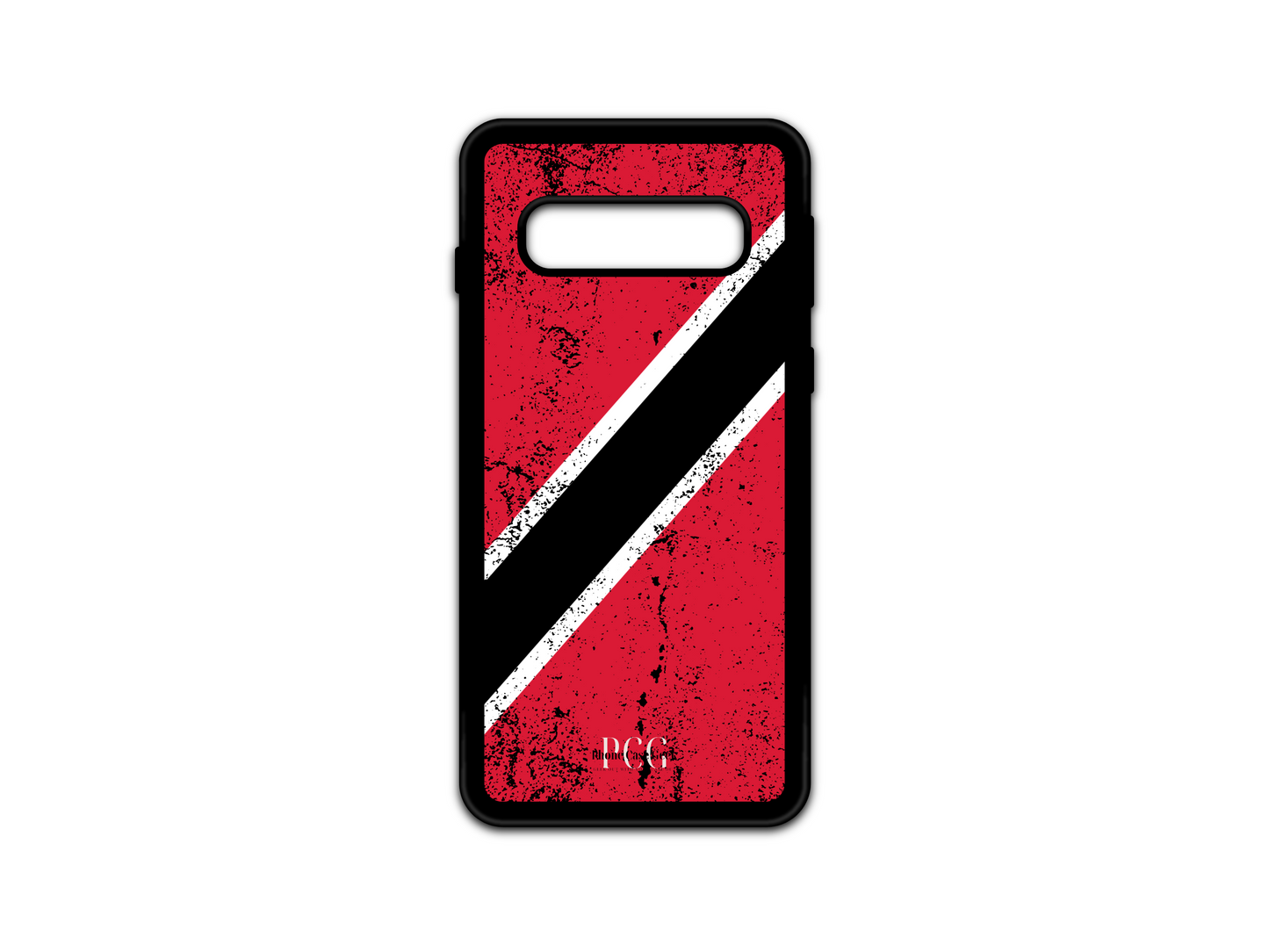 Trinidad and Tobago Flag Grunge Phone Case for Samsung Galaxy S10. This unique phone case showcases the Trinidad and Tobago flag in a distressed, grunge style, offering a bold, patriotic design for your Galaxy S10. Perfect for those who want to express their national pride with a touch of artistic flair.