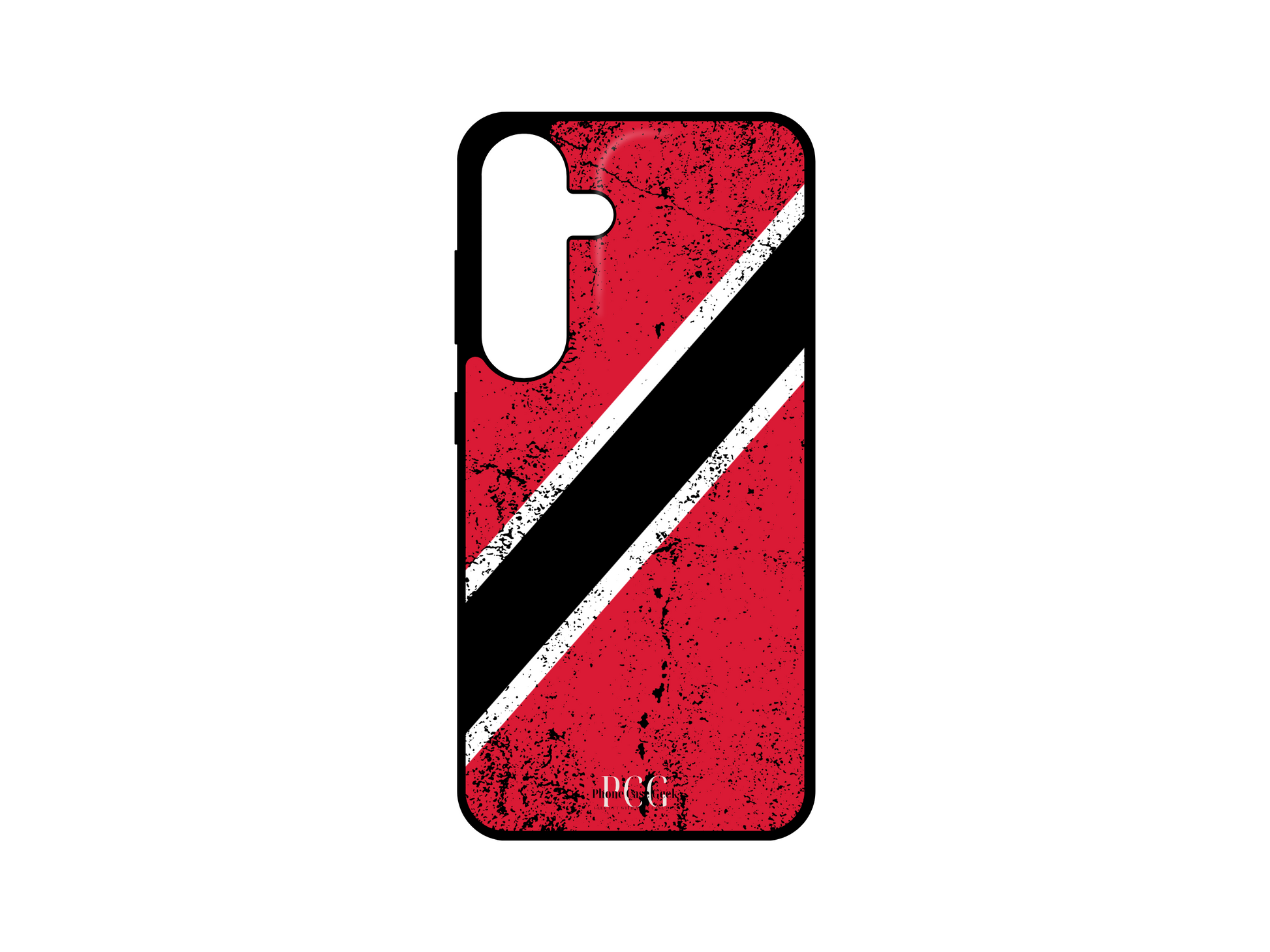 Trinidad and Tobago Flag Grunge Phone Case for Samsung Galaxy S24, S23, S22, S21. This bold, grunge-style phone case showcases the iconic Trinidad and Tobago flag with a distressed, artistic twist, offering a unique and edgy design for your Samsung Galaxy device. Perfect for those who want to express their national pride in a stylish and modern way.