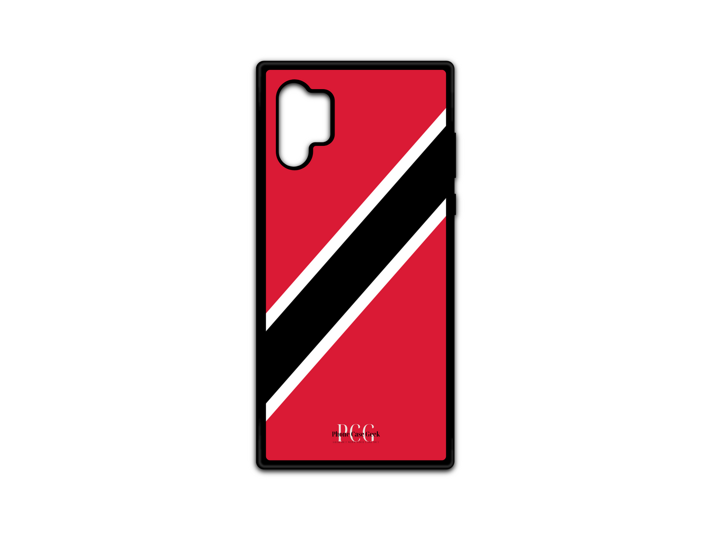 Trinidad and Tobago Flag Phone Case for Samsung Galaxy Note 10. This custom case features the vibrant Trinidad and Tobago flag, designed to add national pride and protection to your Note 10. A perfect choice for showcasing your heritage with a sleek, stylish, and durable case.