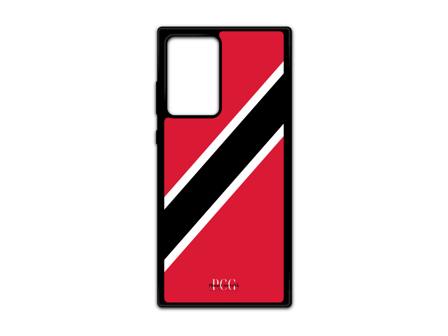 Trinidad and Tobago Flag Phone Case for Samsung Galaxy S21 Ultra, Note 20, and Note 20 Ultra. This bold and colorful custom case displays the iconic Trinidad and Tobago flag, adding a personal touch of national pride while offering strong protection for your device. Perfect for those who want to showcase their heritage with style on their Samsung Galaxy phones.